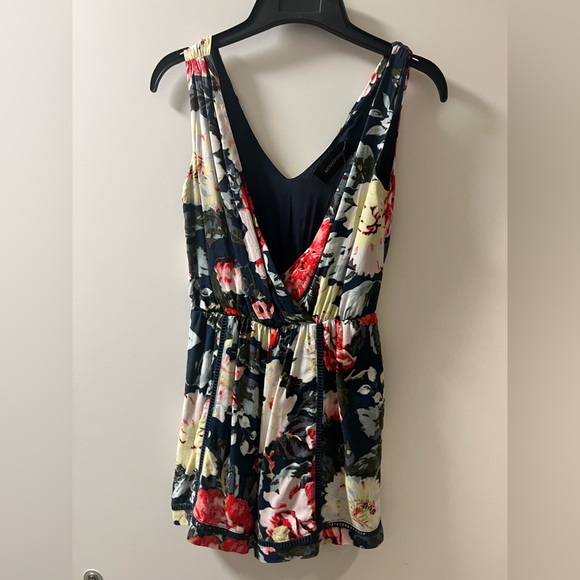 Mink Pink Navy Floral Romper - Picture 1 of 3